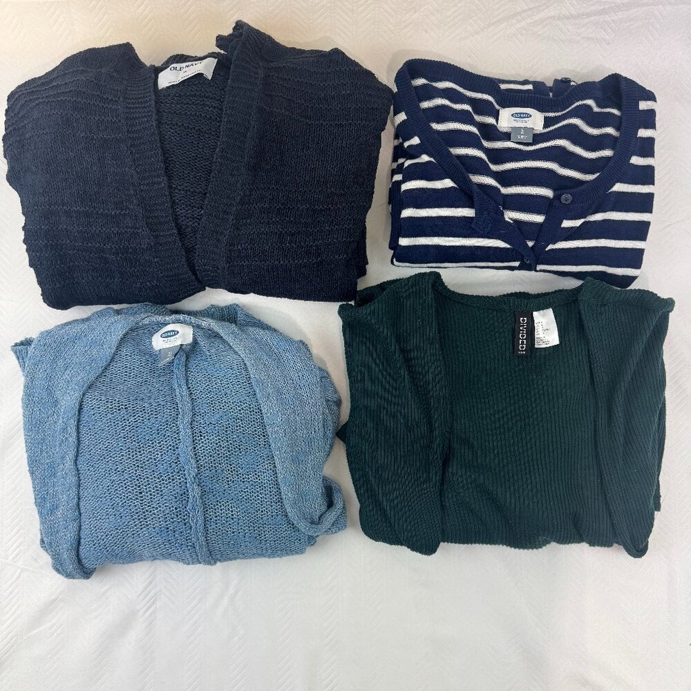 Women’s Cardigan Bundle | Old Navy & H&M | 4 Pieces